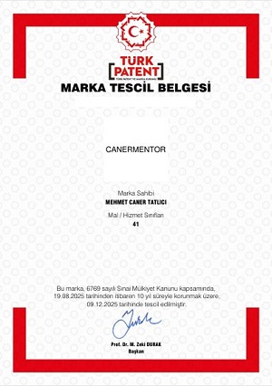 canermentor tescilli markası mehmet caner tatlıcı